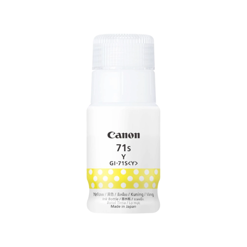 Canon 71S Yellow Inkjet Ink Bottle Small 40ml view 2